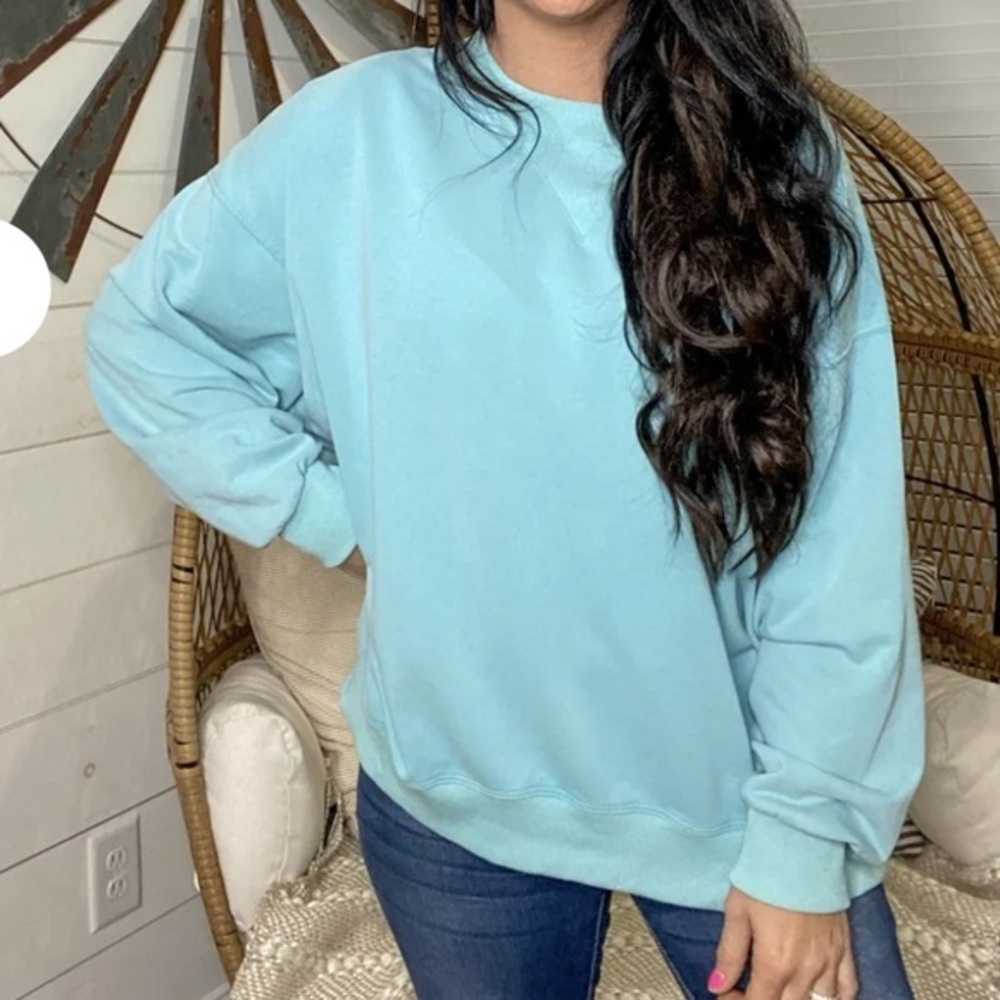 Sky blue Oversized sweatshirt